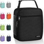 Lovoeo Lunch box Lunch bag for men women Insulated Lunchbox Lunch bags for Work Picnic Travel (Black)