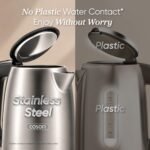 Cosori Stainless Steel Electric Kettle, No Plastic Contact with Water, 1.7L - Image 4