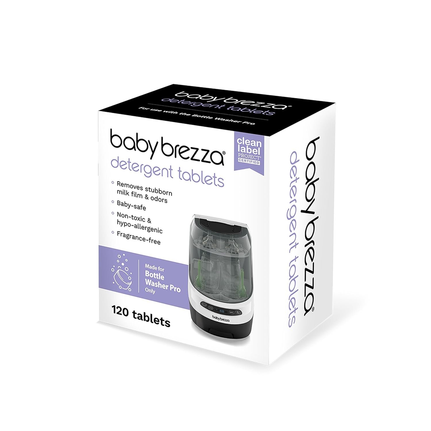 719udak7AHL._SL1500_ Baby Brezza Detergent Soap Tablets for Bottle Washers, 120 Tablets - Image 1