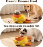 Duck Treat Dispenser Toy,Slow Puzzle Feeder for Cats&Small Dogs - Image 4