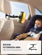 Lamicall Car Headrest Tablet Holder, 3 in 1 Extension Adjustable Arm - Image 2