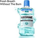 Listerine Cool Mint Alcohol Free Mouthwash, Mild Mint, 33.8 fl. oz/1 L - Image 3