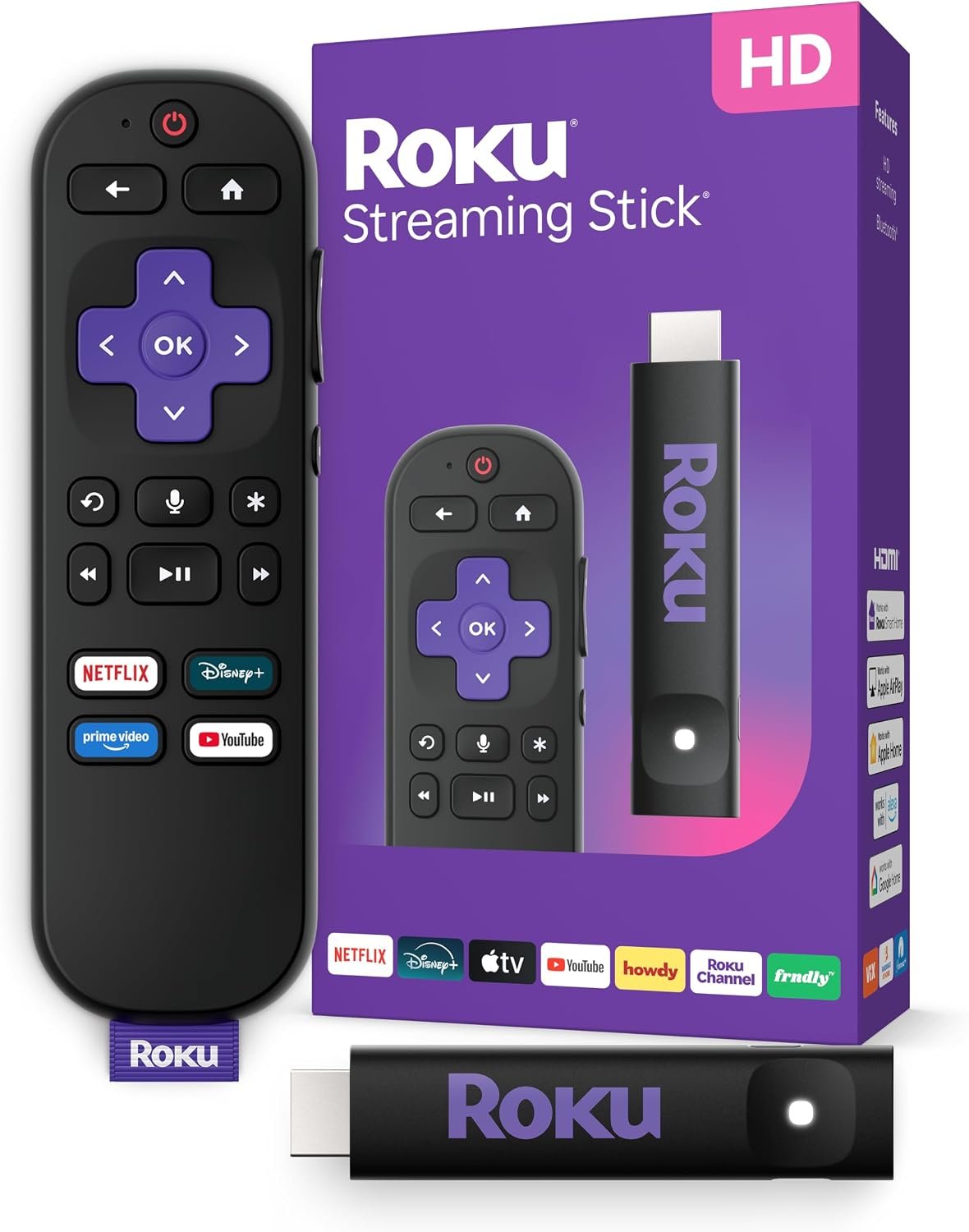 71CBWyQfKhL._AC_SL1500_ Roku Streaming Stick HD with Voice Remote - Image 1