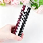Polka Dot Pattern Phone Case for iPhone 13/14 6.1", Wine - Image 3