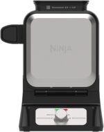 Ninja Belgian Waffle Maker Pro, 5 Shade Settings, Black/Silver, BW1001