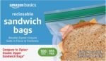 Amazon Basics Reclosable Double Zipper Sandwich Storage Bags for Food Storage, BPA Free, 100 Count - Image 3