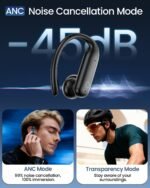 Wireless Earbuds Bluetooth 6.0 with ANC Touchscreen 40H Bass, Obsidian - Image 4
