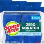 Scotch-Brite Zero Scratch Scrub Sponge, 6 Pack