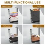 Pull Out Trash Can Under Cabinet Trash Can Organizer with Soft Close Rail Adjustable Cabinet Trash Can Pull Out Kit Under Sink Slide Out Shelf(Bin Not Included), Fits 7-13 Gallo - Image 4