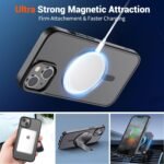 SUPFINE Magnetic for iPhone 13 Case/iPhone 14 Case Black - Image 5