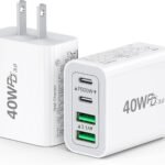 [2-Pack] USB C Charger Block 40W Max Output Type C Fast Charging Wall Plug