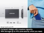 Samsung T7 Portable SSD 1TB Titan Gray, USB 3.2 Gen 2, Up to 1,050MB/s - Image 4