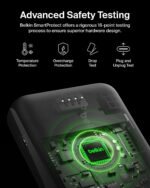 Belkin 10000mAh 15W 3 Port Power Bank, USB A to USB C Cable Included - Image 3