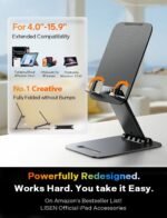 LISEN iPad Stand Tablet Holder for Desk, Kindle Accessories Stand for Apple - Image 2
