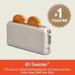 bella Fits-Anywhere™ 2-Slice Slim Toaster, Long Slot & Extra Wide, Oatmilk - Image 3