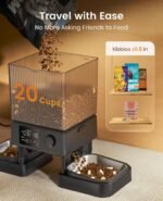 oneisall Automatic Cat Feeder for 2 Cats Pets, Timed Cat Food Dispenser - Image 4