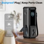 YWXTW Silicone Case for Anker Laptop Power Bank (25,000mAh/165W) - Shockproof Drop-Resistant, Built-in Cable Storage | Non-Slip Grip, Hidden Dust Plug Protective Cover for Anker Power Bank 165w - Image 5