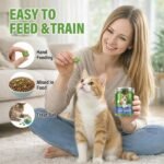 Freeze Dried Cat Grass Treats for Indoor Cats - Chicken & Wheatgrass Dice for Hairball Control & Dental Care, Grain Free High Protein Training Rewards, Digestive Support Cat Snacks (120g) - Image 5