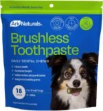 Ark Naturals Brushless Toothpaste Dog Dental Treats - Small Breeds (18 ct)