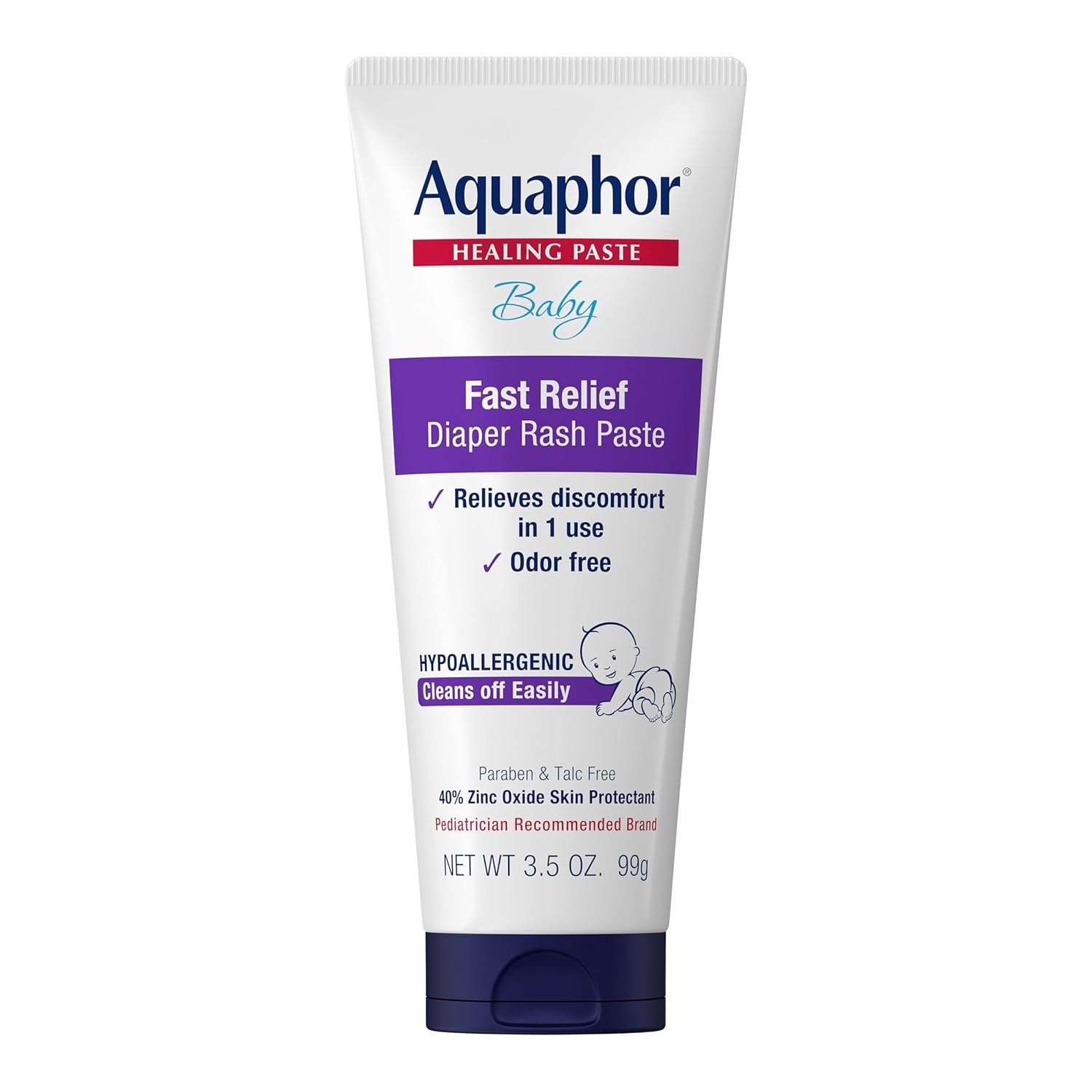 71JfREkuD6L._SL1500_ Aquaphor Baby Diaper Rash Paste with Zinc Oxide, 3.5 OZ - Image 1