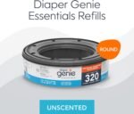 Diaper Genie Essentials Round Refill 4-Pack | Holds Up to 1280 Newborn Diapers | Features Unscented Continuous Film | Compatible with Diaper Genie Complete and Expressions Pails - Image 2