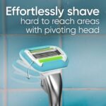 Gillette Venus Razor for Women, Extra Smooth, Includes 1 Reusable Razor Handle + 4 count 5-Bladed Razor Refills, Women's Razor with Durable Metal Handle and Shower Holder - Image 5