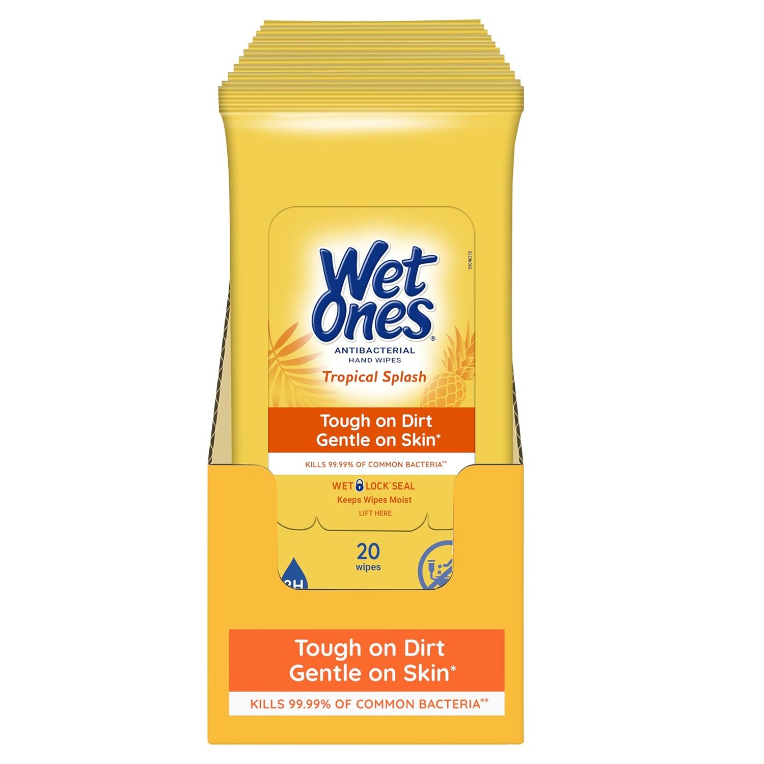 71KxnX3-y2L._SL1500_ Wet Ones Antibacterial Hand Wipes, Tropical Splash, 20 ct (10 Pack) - Image 1