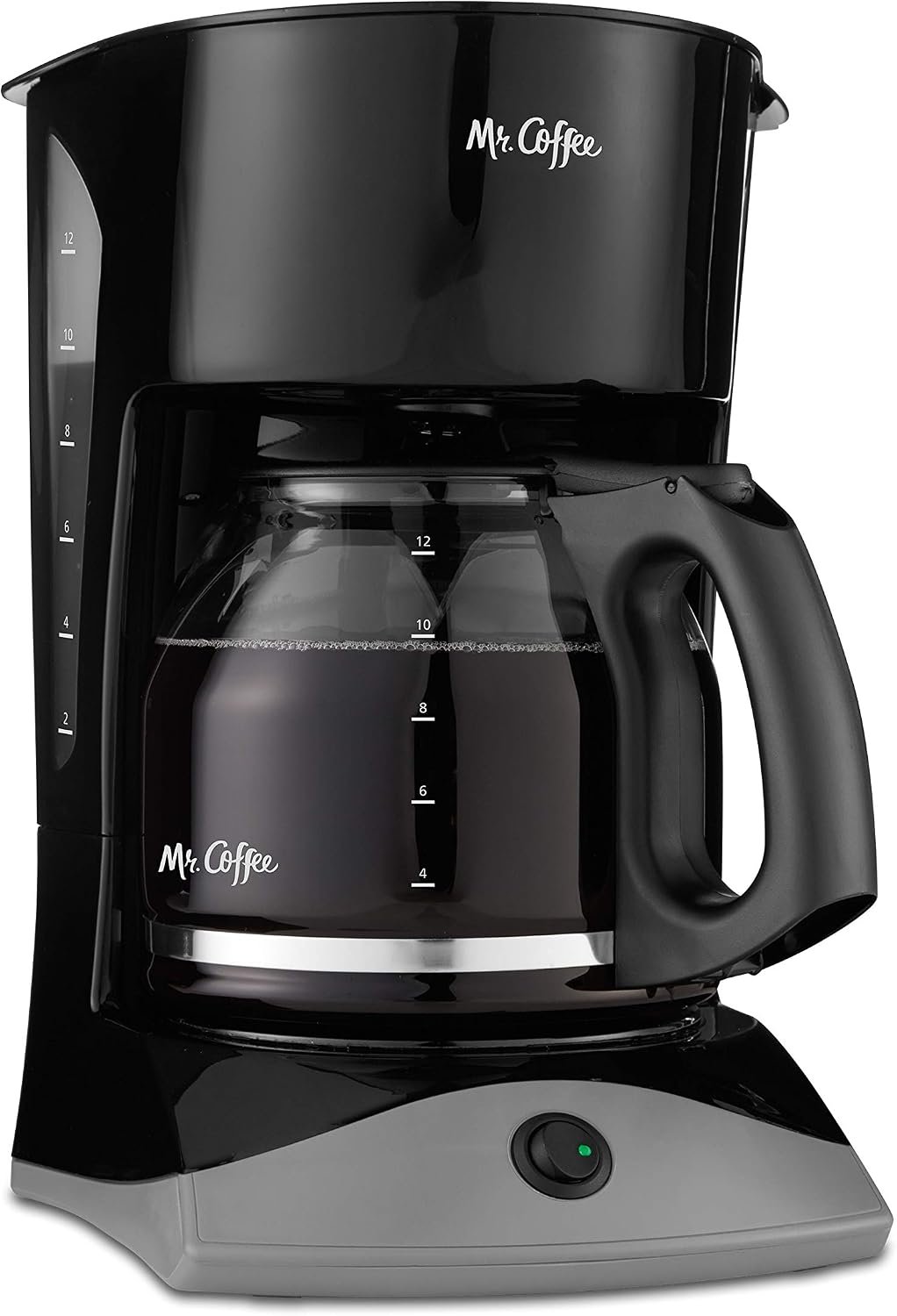 71LB1AbsorL._AC_SL1500_ Mr. Coffee Black Coffee Maker, 12 Cups, with Auto Pause and Glass Carafe, Perfect for Home and Office Use - Image 1