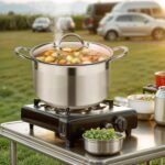 Kirecoo 8 Quart Stainless Steel Induction Stock Pot with Visible Lid - Image 5