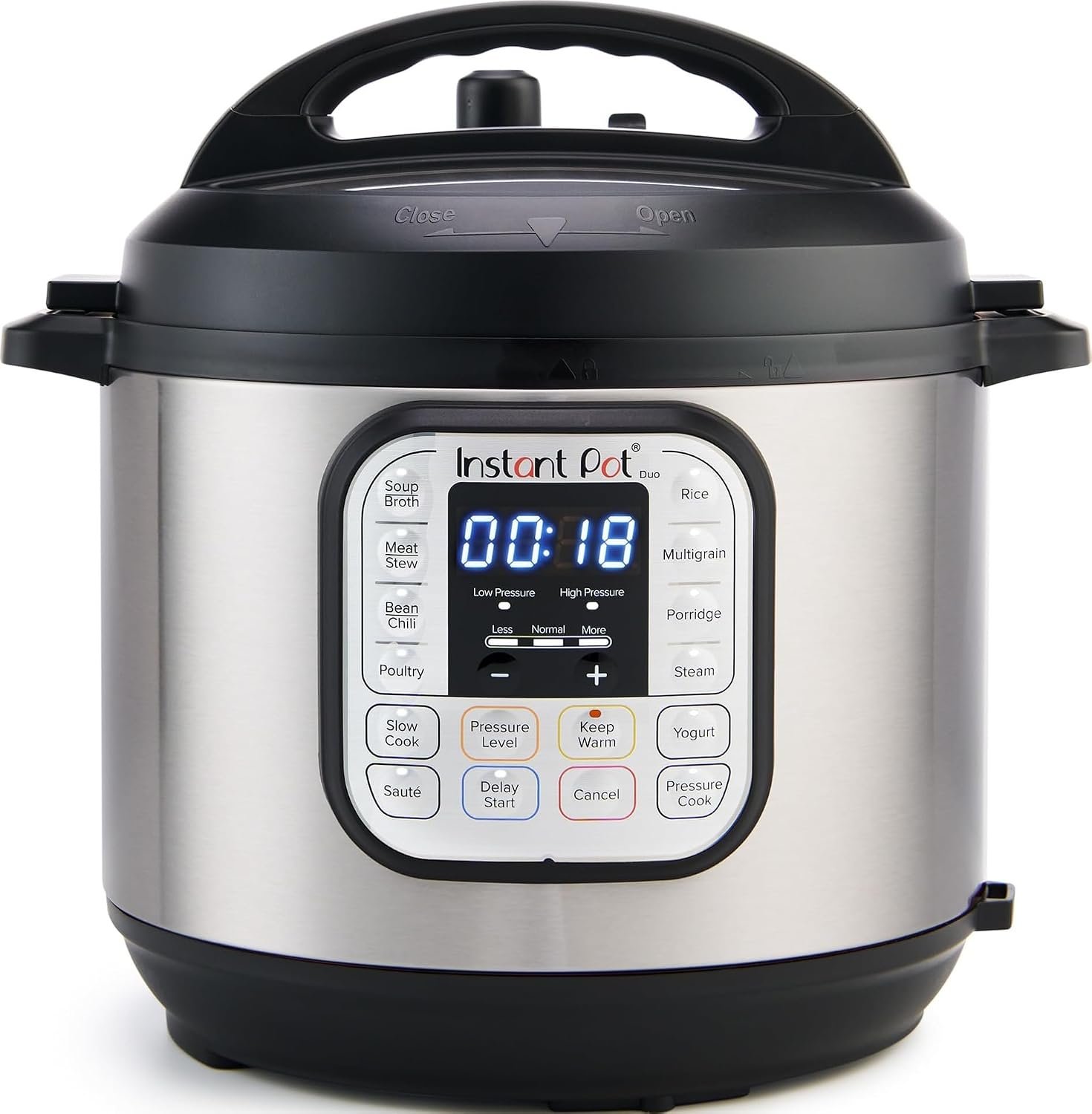 71MLaYtMFOL._AC_SL1500_ Instant Pot Duo 6 Qt 7-in-1 Electric Pressure Cooker, Stainless Steel - Image 1