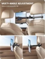 Lamicall Car Headrest Tablet Holder, 3 in 1 Extension Adjustable Arm - Image 3