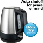 Hamilton Beach 1 Liter Electric Tea Kettle, Water Boiler & Heater - Image 3