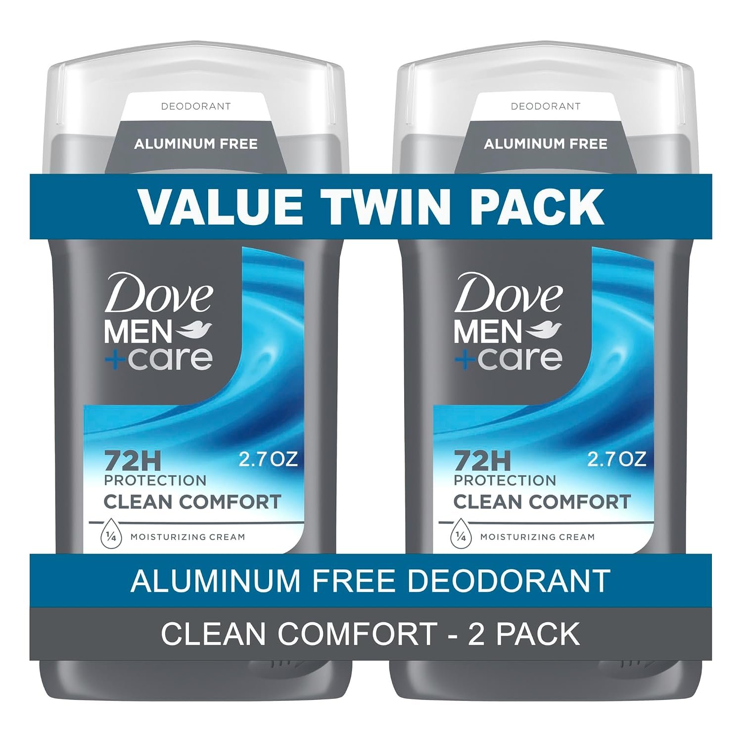 71ObH1-fSDL._SL1500_ DOVE MEN + CARE Deodorant Stick for Men Extra Fresh Twin Pack Aluminum Free 72H Odor Protection Mens Deodorant with 1/4 Moisturizing Cream 3.0 oz - Image 1