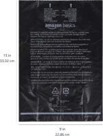 Amazon Basics Dog Poop Leak Proof Bags with Dispenser and Leash Clip, Unscented, 13" x 9" Large Size, 300 Count - Image 4