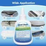 Mold-Stain Remover Gel for Washing Machine & Bathroom – Low Odor Remover Gel for Rubber Gaskets, Shower Grout, Silicone Sealant, Toilet, Kitchen Sink - Image 2