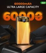 ZZI Portable Charger Power Bank 60000mAh, 22.5W PD Fast-Charge Battery Pack - Image 2