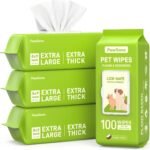 PawSono Hypoallergenic Pet Wipes for Dogs, Cats & Small Animals, 400 Coun