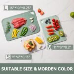 THETCHRY Plastic Cutting Board Set of 3-Cutting Boards for Kitchen BPA Free - Image 4