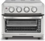 Cuisinart Air Fryer Toaster Oven, 1800W, 8-in-1 with Air Fry, Convection, Broil & Warm, 0.6 Cubic Feet, 60-Minute Timer, TOA-70NAS, Stainless Steel