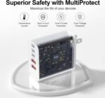 USB C Charger Block, 60W 5-Port Type C Charger Fast Charging Blocks - Image 4