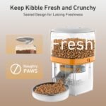 Automatic Cat Feeder, 3L Cat Food Dispenser with Anti-Jam Design, Over 180-day Battery Life, 1-6 Meals Per Day with Stainless Steel Cat Bowl, Keep Dry Food Fresh, Timed Pet Feeder Also for Small Dog - Image 4