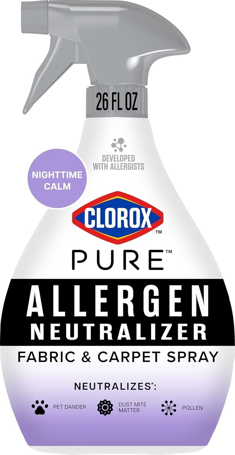 71VlLUayG-L._AC_SL1500_ Clorox PURE Allergen Neutralizer Fabric and Carpet Spray, 26 fl. oz. - Image 1