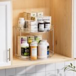 LAMU 2 Tier Lazy Susan Turntable Organizer Spice Rack for Cabinet 9.25'' - Image 3