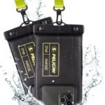 Pelican 2 Pack Marine Waterproof Phone Pouch (Regular) -Black/Hi-Vis Yellow