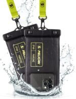 Pelican 2 Pack Marine Waterproof Phone Pouch (Regular) -Black/Hi-Vis Yellow