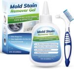 Mold-Stain Remover Gel for Washing Machine & Bathroom – Low Odor Remover Gel for Rubber Gaskets, Shower Grout, Silicone Sealant, Toilet, Kitchen Sink