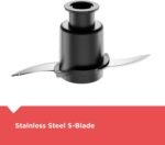 BLACK+DECKER Food Processor and Vegetable Chopper, Stainless Steel Blade, 8-Cup Capacity, 450W Power with Attachments to Shred, Slice, Mince, Grind, and Puree - Image 4