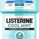 Listerine Cool Mint Alcohol Free Mouthwash, Mild Mint, 33.8 fl. oz/1 L