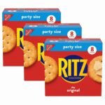 RITZ Original Crackers, Snacks for Kids and Adults, Lunch Snacks, Party Size, 27.4 oz (Pack of 3)