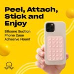 OCTOBUDDY Classic - Silicone Suction Phone Case Adhesive Mount, Chalk Pink - Image 2